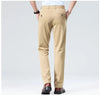 Versatile polyester-elastane pants transitioning seamlessly between settings