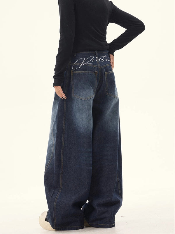 Urban fashion jeans with a chic wide-leg cut for effortless charm.