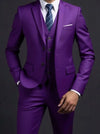 Elegant men's suit in charcoal gray, ideal for business meetings and weddings.