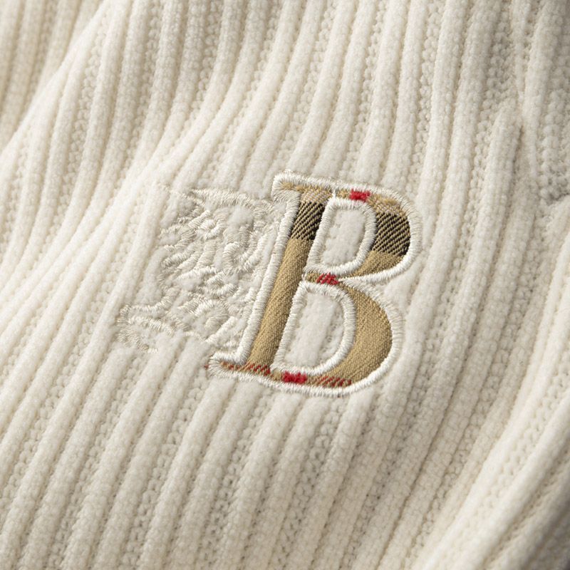 Trendy Men's Corduroy Sweatpants in Apricot & Brown, Fashion Brand Embroidery, High-Quality Cotton Blend Fabric.