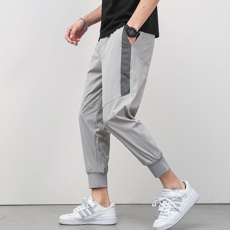 Chic Casual Drawstring Tapered Cropped Pants in Quality Fabric - Stylish and comfortable pants, perfect for casual wear. Sizes M-5XL.