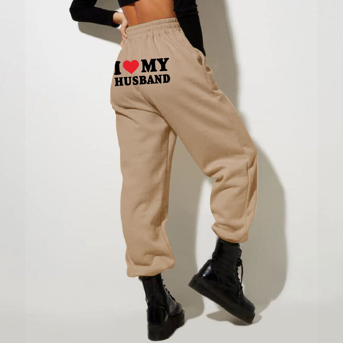 Unisex Printed Fleece Sweatpants in Various Colors - Cozy Winter Wear