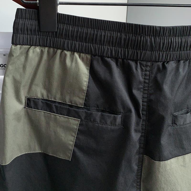 Men's Cargo Pants Loose Fit Cotton, Ankle Bandage Detail, Plus-Size Comfort Trousers