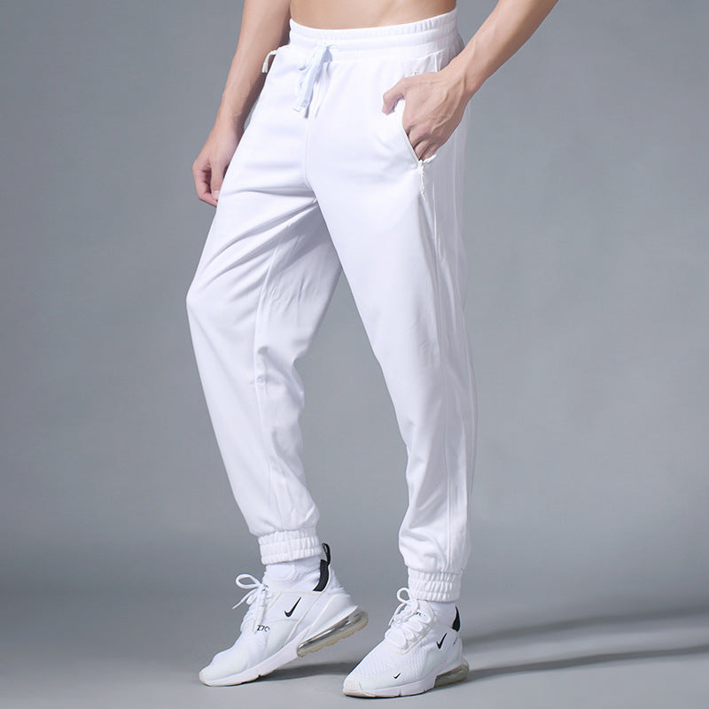 Mens Quick-Dry Baggy Leisure Pants in Sapphire Blue - Autumn Running Gear