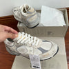 XINGX Unisex Platform Sneakers in White Mesh - Comfortable Lace-up Shoes