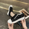 Women's Plus Size Lace-Up Platform Pumps in Fashion Colors - Redefine your style with comfortable platform heels in chic hues.