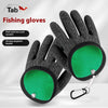 Waterproof Stab-Resistant Fishing Gloves for Sea Fishing - Durable Rubber Grip - Left or Right Hand, Magnetic Snap Options - One Size Fits All