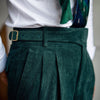 Men's High Waist Corduroy Casual Pants in Milky White, Brown, Sapphire Blue - Straight-Leg Style for Youth Fashion-Lovers