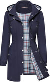 Stylish Women's Windproof Anorak in Wine Red, Navy Blue, Light Gray, Bright Yellow, or Black - Japanese & Korean Style Outerwear.