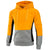 Stylish Color Block Women's Polyester Sweater in Yellow, Red, Blue - Hooded Casual Pullover - Sizes M-XXXL - Quality Poly-Cotton Blend