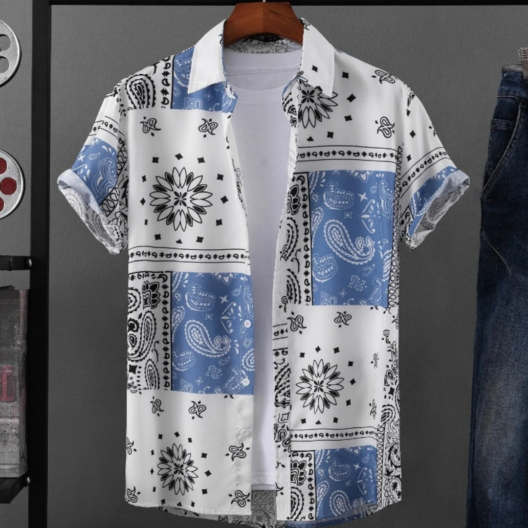 Men's Casual Creative Printed Hawaiian Shirt