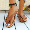 Plus Size Fashion Flip Flops Sandals in White, Black, Light Brown