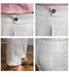 Men's High-Waist Linen Trousers, Light & Breathable in Khaki