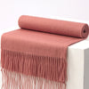 Luxurious Unisex Wool Scarf in Various Solid Colors - Thick High-Quality Winter Accessory
