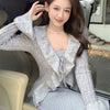 Cozy Bell Sleeve Knitted Cardigan for Autumn & Winter Women's Fashion