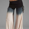 Women's Lightweight Printed Wide-Leg Trousers - Adjustable Waist, Stylish Design - Comfy Casual Pants for Women