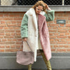 Women's Elegant Rabbit-Fur Coat in Various Colors, Chic Outerwear for Winter Fashion, Women's Winter Coat