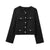 Stylish Round Neck Long Sleeve Women's Coat in black, white, gray, or red - fashionable comfort for all seasons!