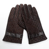Men's Touch Screen Sheepskin Gloves with Velvet Lining