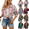 Trendy Striped & Plaid Shirt Coat in Bold Tones, High-Quality Cotton Blend, Versatile Fashion Piece
