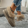 Women's Bow-Decorated Snow Boots in Black: Stylish Suede Boot with Chic Bow, Cozy & Fashionable. US Sizes 6-9.