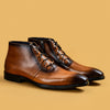 British Style Vintage Business Boots - Genuine Leather - Fashion Black/Brown - Medium Heel - Men's Footwear - Goodyear Resole - Sizes 37-46.