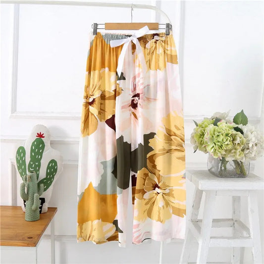 40 Cotton Silk Pajama Pants Summer Women