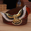 Western Leather Personality Belt in Various Colors and Lengths - Trendy Style with Alloy Buckle - Unisex Fashion Accessory.