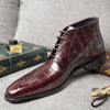 Men's Genuine Cowhide Martin Boots in Classic Black - Stylish & Durable Footwear with Car Suture Design for Men's Fashion Trends