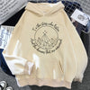 Stylish Aesthetic Women's Hoodie in Japanese Gothic Style, Polyester Pullover with Gilding Craft