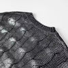 Chic Women's Bronzing Loose Pullover Sweater in Silver-Gray - Stylish & Comfortable for Women - Winter Fashion Statement.