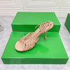 Luxurious Sheepskin Lace-up High Heel Sandals - Multicolor Stilettos