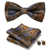 Elegant 3-Pc Floral Bow Tie Set for Men's Formal Wear