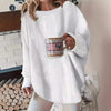 Cozy Loose Pullover Sweater for Autumn/Winter | Plus Sizes Available in Polyester | Women's Fashion