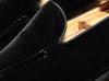 Men's Breathable Hair Stylist Shoes in Black & Dark Green - Comfortable Low-Top Style with Rubber Sole