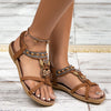 Women's Rhinestone Flower Sandals - Plus Sizes, Various Colors | Lightweight, Stylish, Summer Footwear, Women's Sandals