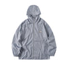 Lightweight Men's Black Hooded Top with Reflective Strip - Sun-Protective and Breathable Outdoor Wear