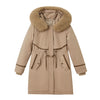 Women's Versatile Cotton-Padded Coat with Removable Lining in Black, Cream, Khaki, and More - Stylish and Comfortable Outerwear