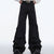 Sleek Deconstructed Pleat Polyester Trousers in Black or White - Street Style Comfort Fit for Unisex - Trendy Fashion Forward Design