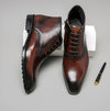 Classic Mid Top Leather Boots For Men in Black - High-Grade Cowhide, Rubber Sole, Natural Leather Insole. Vintage Style and Comfort in Sizes 37-46.