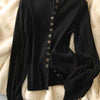 Chic Patchwork Knitted Cardigan in Gray and Black, Retro Elegance Style - Women's Fashion Piece