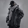 Stylish Men's Hooded Jacket - Loose Fit in Black and Gray
