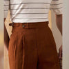 Italian Design Men's Double Pleated Casual Trousers in Black, Tan, Gray, and Khaki. Stylish, comfortable, and versatile. Sizes 29-36.