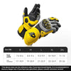 Premium Long Carbon Fiber Motorcycle Gloves in Ultimate Grey - Full-length design, imported genuine sheepskin, all-weather protection.