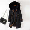 Women's Versatile Cotton-Padded Coat with Removable Lining in Various Colors and Sizes