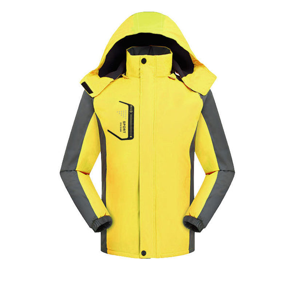 Premium Fleece-Lined Unisex Outdoor Jacket in Vibrant Colors - Sizes M to XXXL