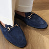 British Style Men's Slip-On Shoes in Light Brown & Navy - Comfortable, Durable, & Versatile - Sizes 37-44