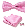 Elegant 3-Pc Floral Bow Tie Set for Men's Formal Wear