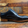 Men's Black Genuine Leather Lace-up Shoes, Stylish and Durable - Sizes 37-45