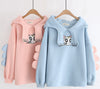 Women's Cotton Hoodie Sweatshirt - Comfy Merry Pretty design, plush fabric, relaxed fit. Ideal for cozy, casual days out. Buystyle!